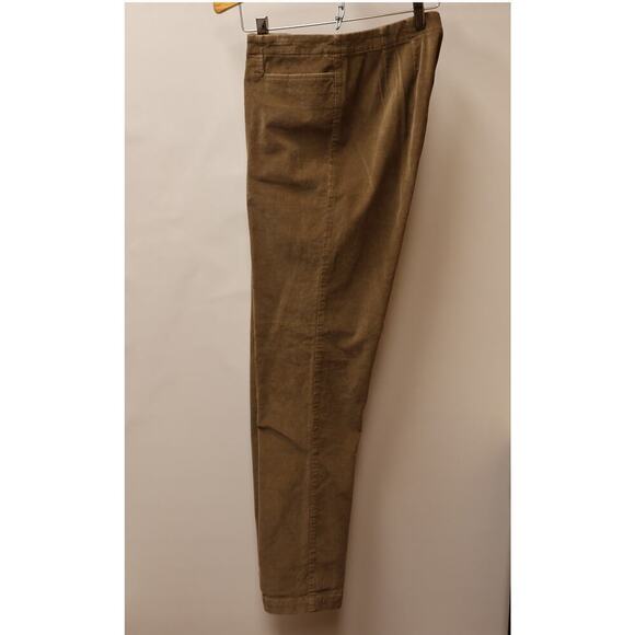 J Jill Stretch Corduroy Pants Size 10 Straight Front 2 Pockets Front Zip Khaki79 - Picture 8 of 16